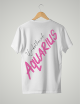 UNISEX T-SHIRT/ PINK AQUARIUS UNBOTHERED