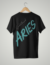 UNISEX T-SHIRT/ CYAN Aries UNBOTHERED