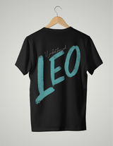 UNISEX T-SHIRT/ CYAN LEO UNBOTHERED