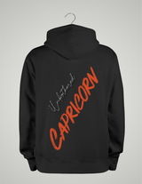 SWEAT À CAPUCHE UNISEXE / CAPRICORNE ORANGE PROFOND