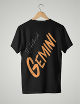 UNISEX T-SHIRT/ LIGHT ORANGE GEMINI UNBOTHERED