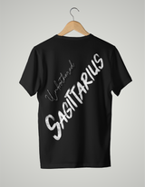 UNISEX T-SHIRT/ BLACK&WHITE SAGITTARIUS UNBOTHERED