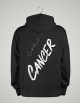 SWEAT À CAPUCHE UNISEXE / CANCER BLANC ET NOIR