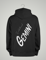 SWEAT À CAPUCHE UNISEXE / GEMINI BLANC&NOIR