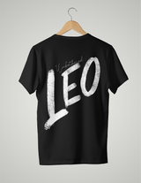 UNISEX T-SHIRT/ BLACK & WHITE LEO