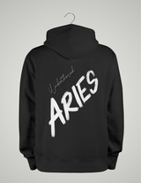 SWEAT À CAPUCHE UNISEXE / BÉLIER NOIR ET BLANC