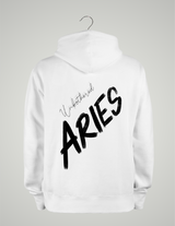 SWEAT À CAPUCHE UNISEXE / BÉLIER NOIR ET BLANC