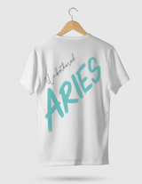 UNISEX T-SHIRT/ CYAN Aries UNBOTHERED