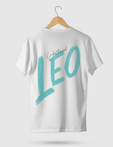 UNISEX T-SHIRT/ CYAN LEO UNBOTHERED