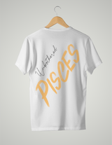 UNISEX T-SHIRT/ LIGHT ORANGE PISCES UNBOTHERED