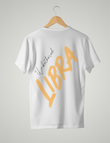 UNISEX T-SHIRT/ LIGHT ORANGE LIBRA UNBOTHERED