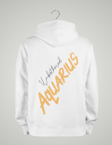 SWEAT À CAPUCHE UNISEXE / VERSEAU ORANGE CLAIR