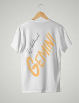 UNISEX T-SHIRT/ LIGHT ORANGE GEMINI UNBOTHERED