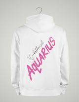 SWEAT À CAPUCHE UNISEXE / VERSEAU ROSE