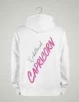 SWEAT À CAPUCHE UNISEXE / CAPRICORNE ROSE
