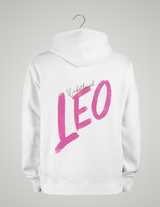 SWEAT À CAPUCHE UNISEXE / ROSE LEO