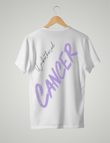 UNISEX T-SHIRT/ PURPLE CANCER UNBOTHERED