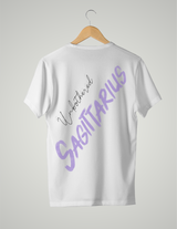 UNISEX T-SHIRT/ PURPLE SAGITTARIUS UNBOTHERED