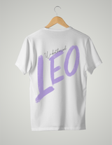 UNISEX T-SHIRT/ PURPLE LEO UNBOTHERED