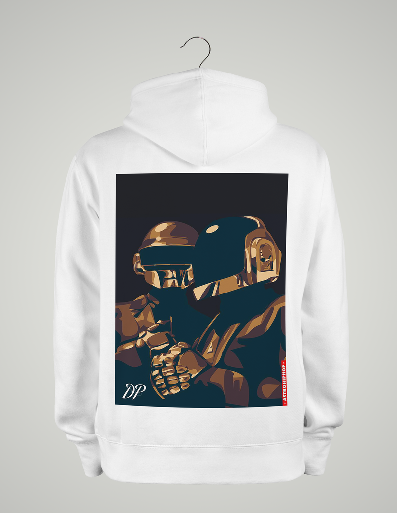 UNISEX HOODIE / DAFT PUNK DARK GOLD