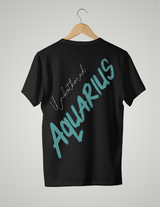 UNISEX T-SHIRT/ CYAN AQUARIUS UNBOTHERED