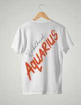 UNISEX T-SHIRT/ DEEP ORANGE AQUARIUS UNBOTHERED