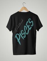 UNISEX T-SHIRT/ CYAN PISCES UNBOTHERED