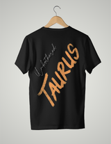 UNISEX T-SHIRT/ LIGHT ORANGE TAURUS UNBOTHERED