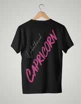 UNISEX T-SHIRT/ PINK CAPRICORN UNBOTHERED