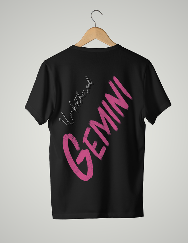 T-SHIRT UNISEXE/ ROSE GEMINI UNBOTHERED