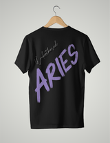 UNISEX T-SHIRT/ PURPLE Aries UNBOTHERED
