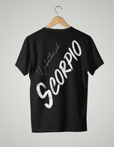 UNISEX T-SHIRT/ BLACK & WHITE SCORPIO