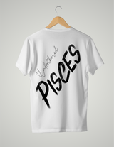 UNISEX T-SHIRT/ BLACK & WHITE PISCES UNBOTHERED