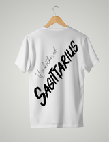 UNISEX T-SHIRT/ BLACK&WHITE SAGITTARIUS UNBOTHERED