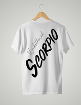 UNISEX T-SHIRT/ BLACK & WHITE SCORPIO