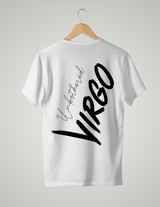 UNISEX T-SHIRT/ BLACK & WHITE VIRGO
