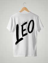 UNISEX T-SHIRT/ BLACK & WHITE LEO