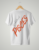 UNISEX T-SHIRT/ DEEP ORANGE PISCES UNBOTHERED