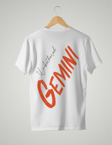 T-SHIRT UNISEXE/ORANGE PROFOND GEMINI UNBOTHERED