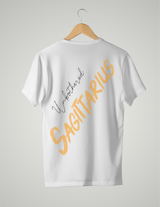 UNISEX T-SHIRT/ LIGHT ORANGE SAGITTARIUS UNBOTHERED