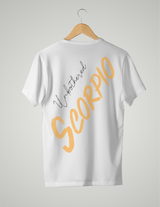 UNISEX T-SHIRT/ LIGHT ORANGE SCORPIO UNBOTHERED