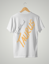 UNISEX T-SHIRT/ LIGHT ORANGE TAURUS UNBOTHERED