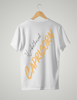 UNISEX T-SHIRT/ LIGHT ORANGE CAPRICORN UNBOTHERED