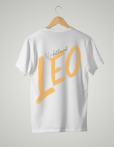 UNISEX T-SHIRT/ LIGHT ORANGE LEO UNBOTHERED