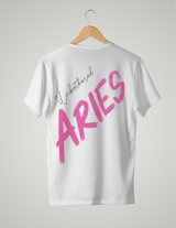 UNISEX T-SHIRT/ PINK ARIES UNBOTHERED