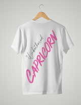 UNISEX T-SHIRT/ PINK CAPRICORN UNBOTHERED