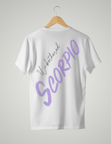 UNISEX T-SHIRT/ PURPLE SCORPIO  UNBOTHERED